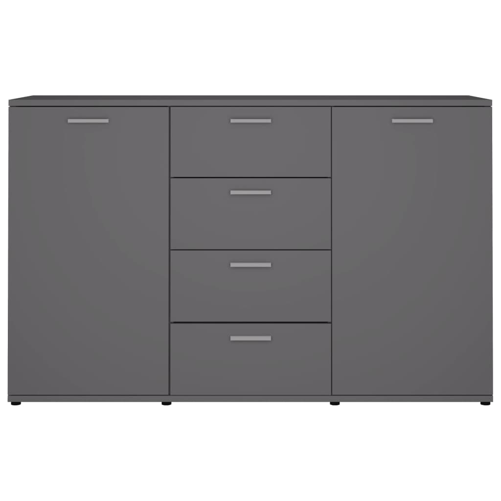 Dressoir 120x35,5x75 cm bewerkt hout grijs is nu te koop bij PeponiXL, paradijselijk wonen!