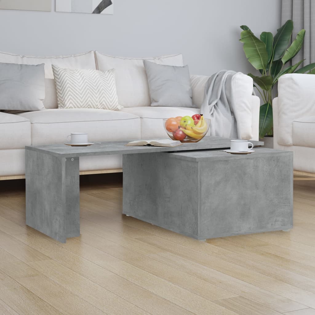 Salontafel 150x50x35 cm bewerkt hout betongrijs is nu te koop bij PeponiXL, paradijselijk wonen!