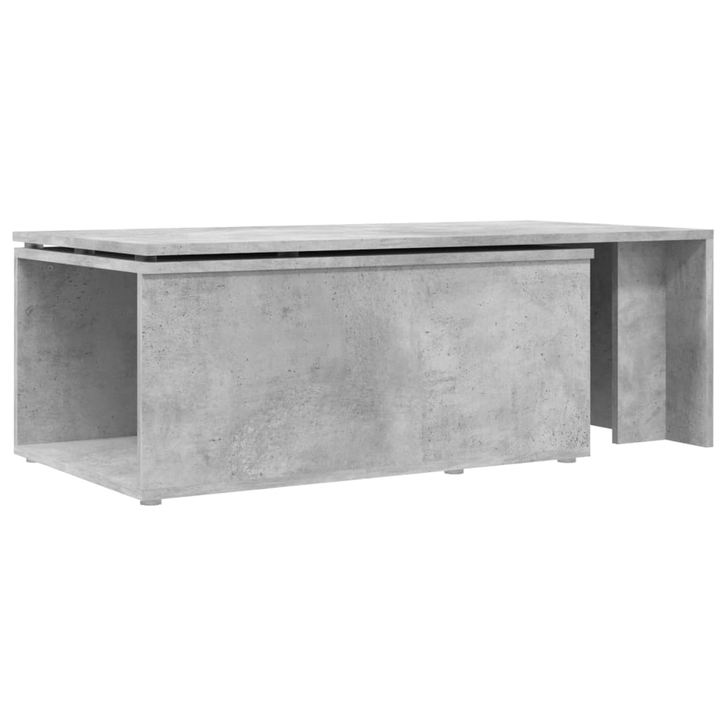Salontafel 150x50x35 cm bewerkt hout betongrijs is nu te koop bij PeponiXL, paradijselijk wonen!