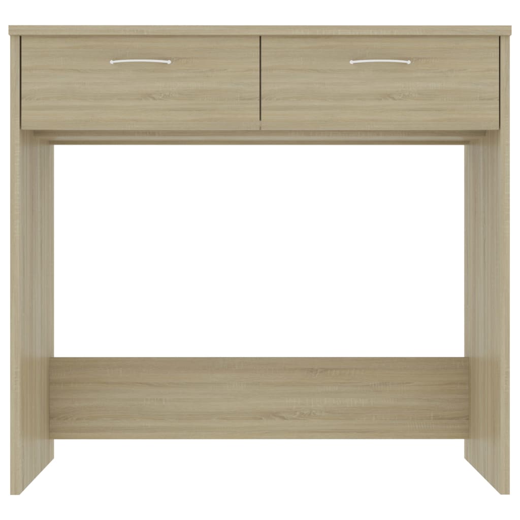 Bureau 80x40x75 cm bewerkt hout sonoma eikenkleurig is nu te koop bij PeponiXL, paradijselijk wonen!