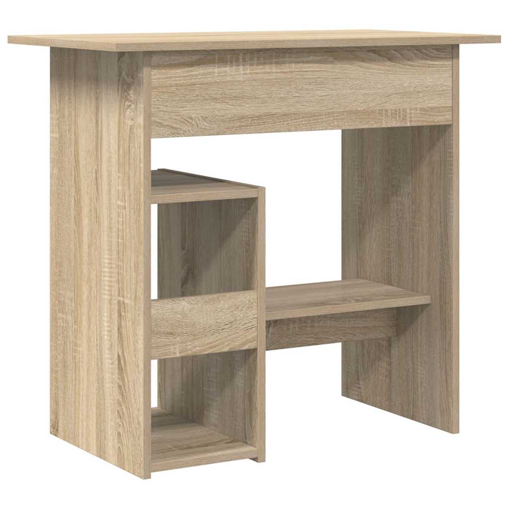Bureau 80x45x74 cm bewerkt hout sonoma eikenkleurig is nu te koop bij PeponiXL, paradijselijk wonen!