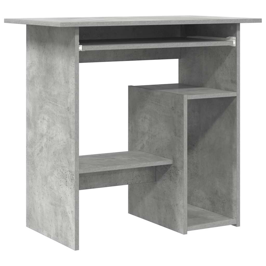 Bureau 80x45x74 cm bewerkt hout betongrijs is nu te koop bij PeponiXL, paradijselijk wonen!