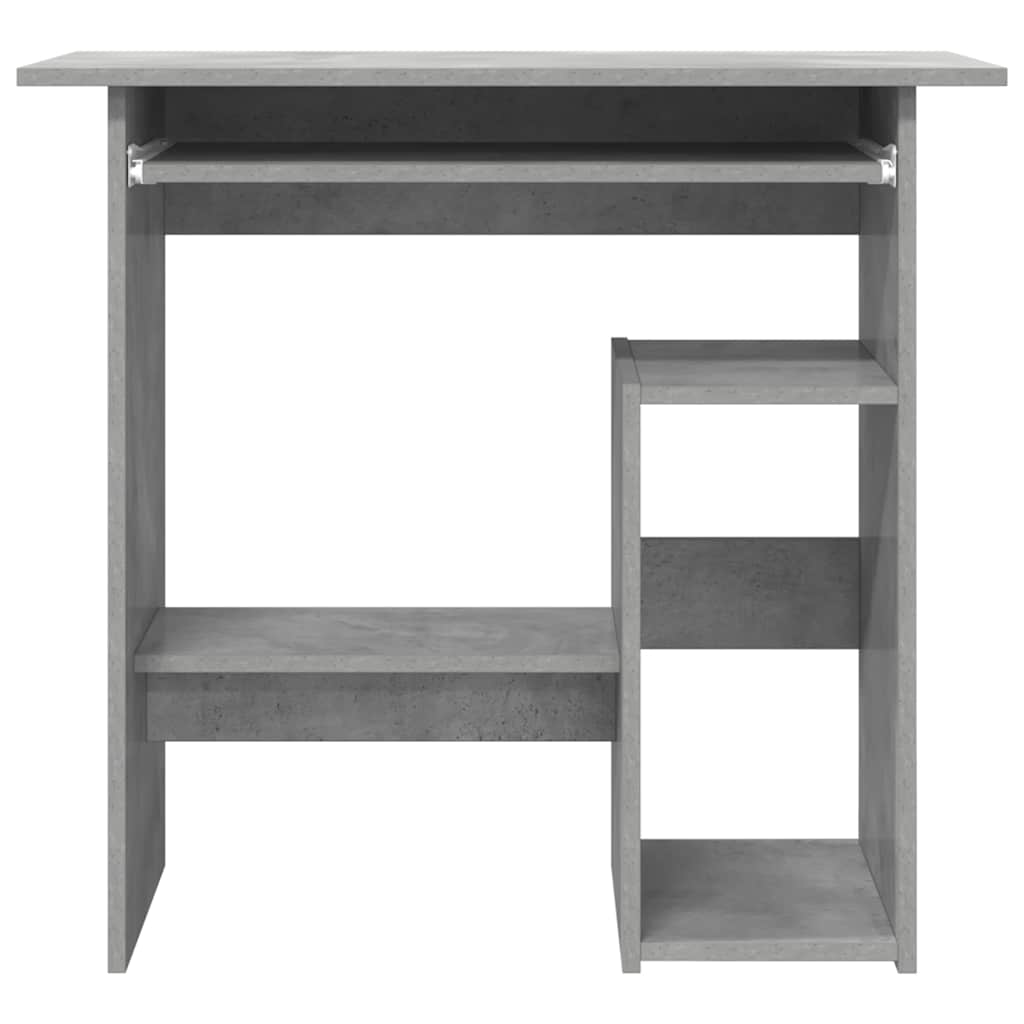Bureau 80x45x74 cm bewerkt hout betongrijs is nu te koop bij PeponiXL, paradijselijk wonen!