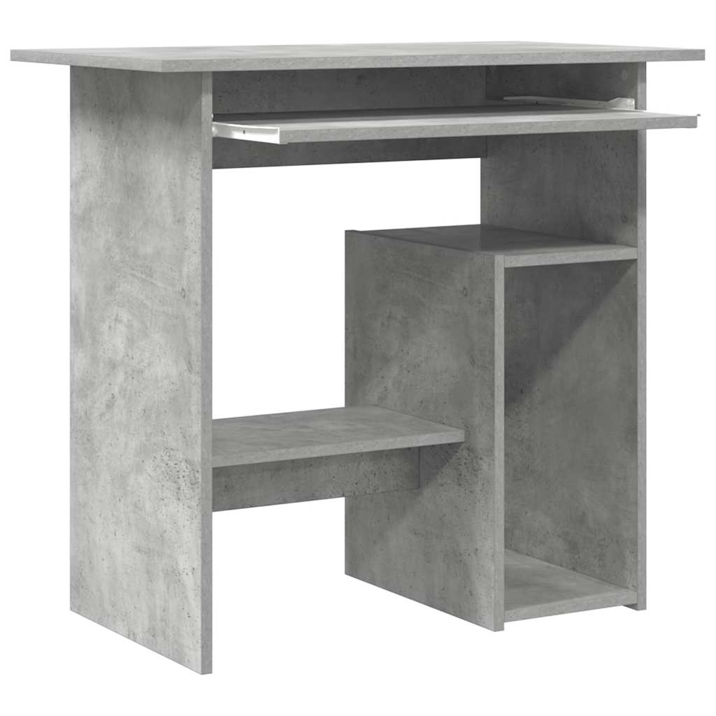 Bureau 80x45x74 cm bewerkt hout betongrijs is nu te koop bij PeponiXL, paradijselijk wonen!