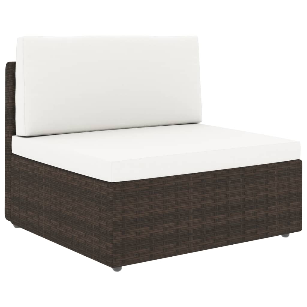 2-delige Loungeset poly rattan bruin is nu te koop bij PeponiXL, paradijselijk wonen!
