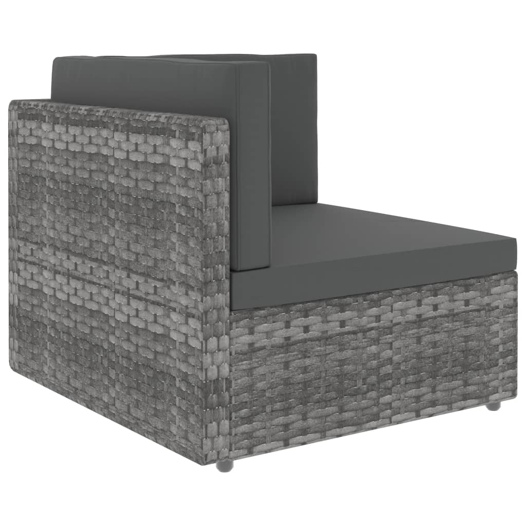 Hoekbank sectioneel poly rattan grijs is nu te koop bij PeponiXL, paradijselijk wonen!