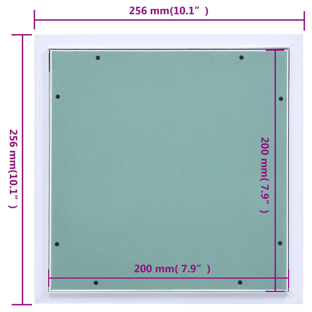Toegangspaneel met aluminium frame en gipsplaat 200x200 mm is nu te koop bij PeponiXL, paradijselijk wonen!