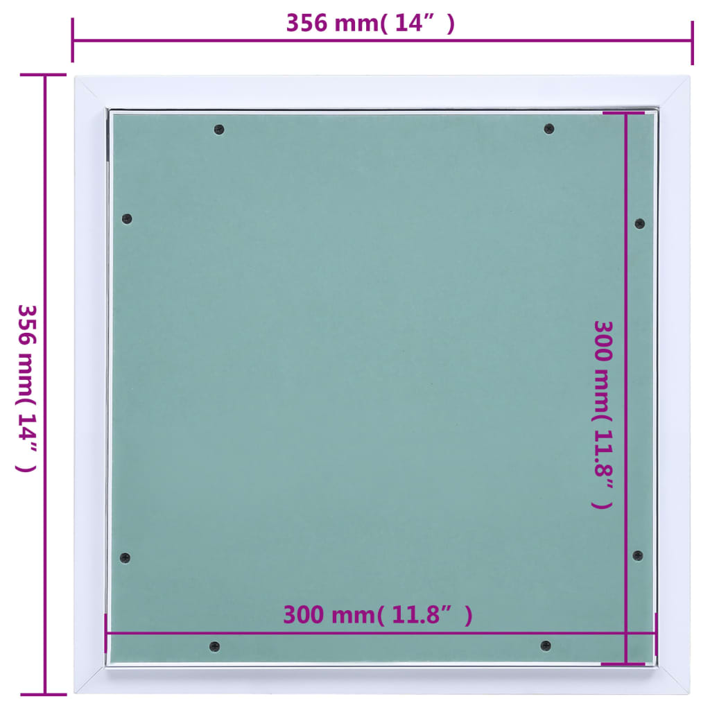 Toegangspaneel met aluminium frame en gipsplaat 300x300 mm is nu te koop bij PeponiXL, paradijselijk wonen!