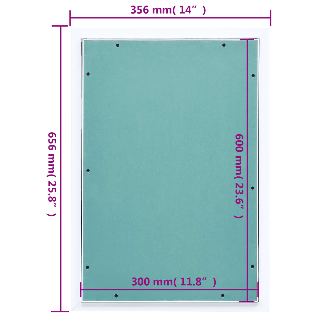 Toegangspaneel met aluminium frame en gipsplaat 300x600 mm is nu te koop bij PeponiXL, paradijselijk wonen!