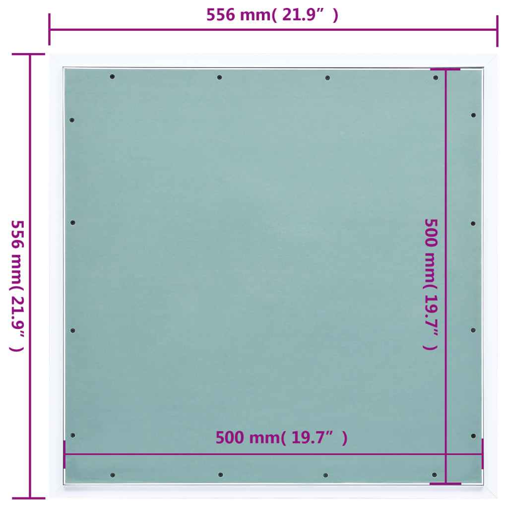 Toegangspaneel met aluminium frame en gipsplaat 500x500 mm is nu te koop bij PeponiXL, paradijselijk wonen!