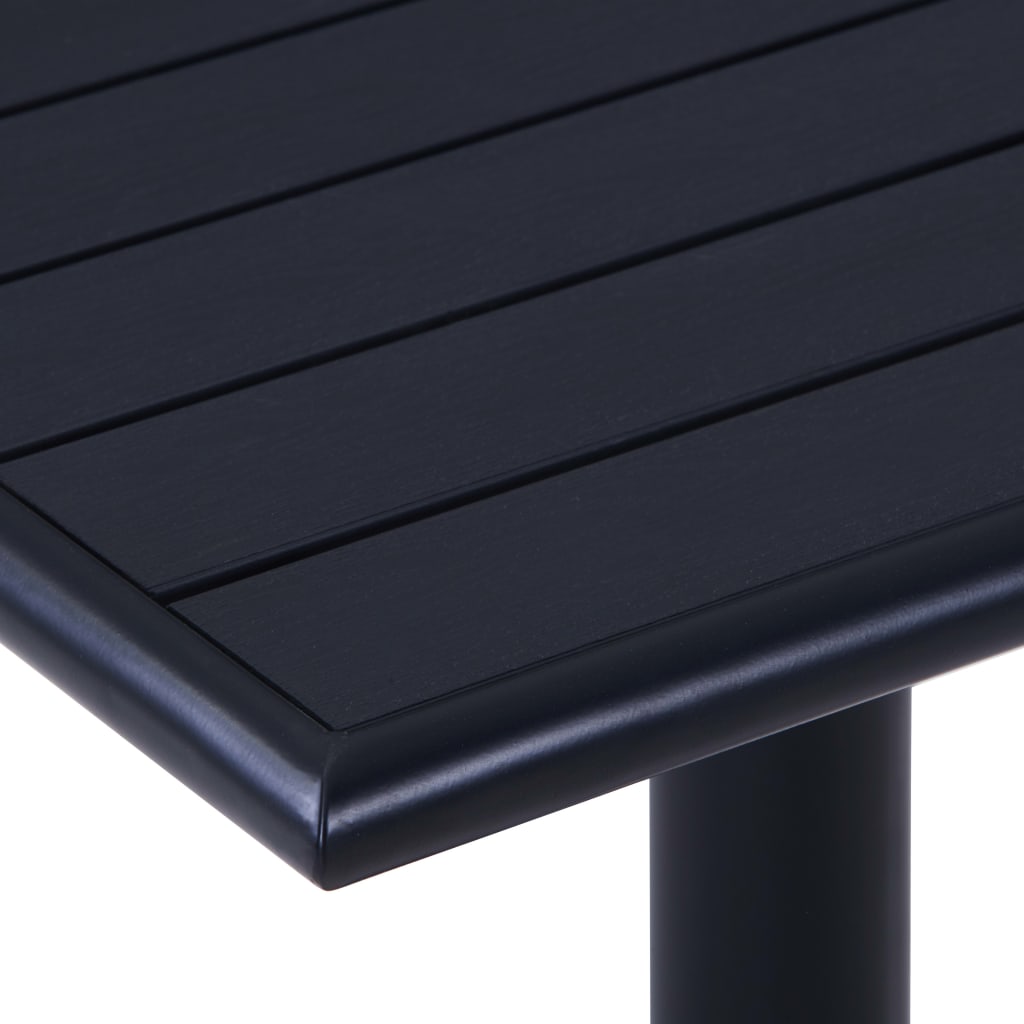 Tuintafel 60x60x75 cm zwart is nu te koop bij PeponiXL, paradijselijk wonen!
