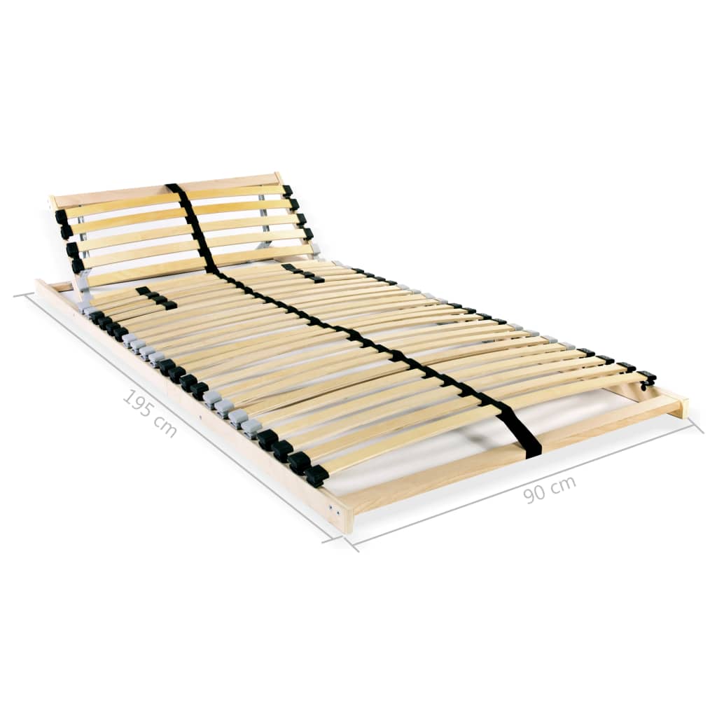 Lattenbodems 2 st met 28 latten 7 zones 90x200 cm is nu te koop bij PeponiXL, paradijselijk wonen!