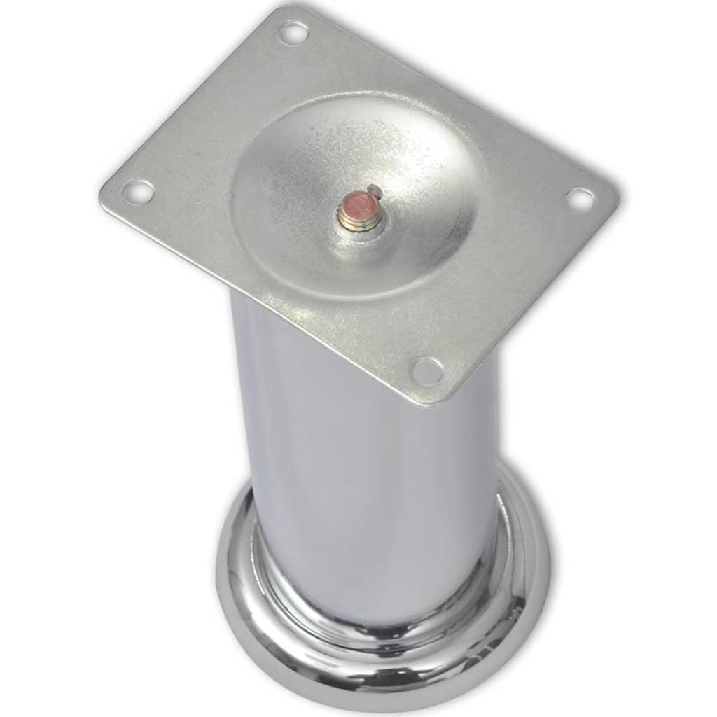 Bankpoten 8 st rond 180 mm chroomkleurig is nu te koop bij PeponiXL, paradijselijk wonen!