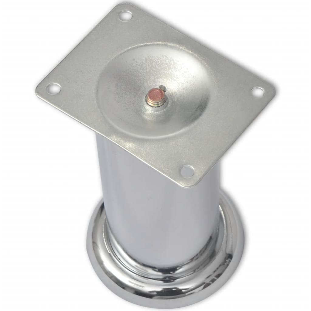 Bankpoten 8 st rond 120 mm chroomkleurig is nu te koop bij PeponiXL, paradijselijk wonen!