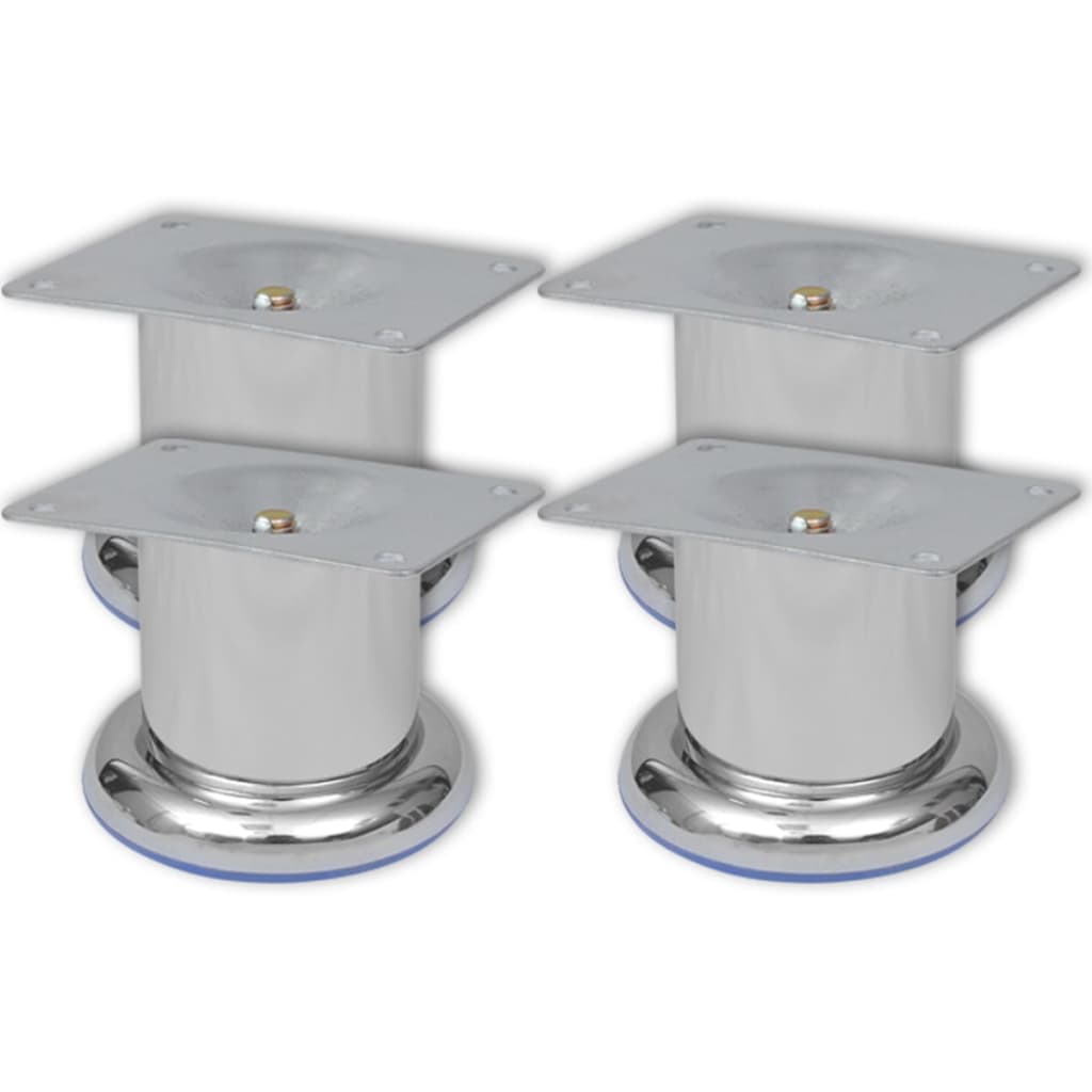 Bankpoten 8 st rond 60 mm chroomkleurig is nu te koop bij PeponiXL, paradijselijk wonen!