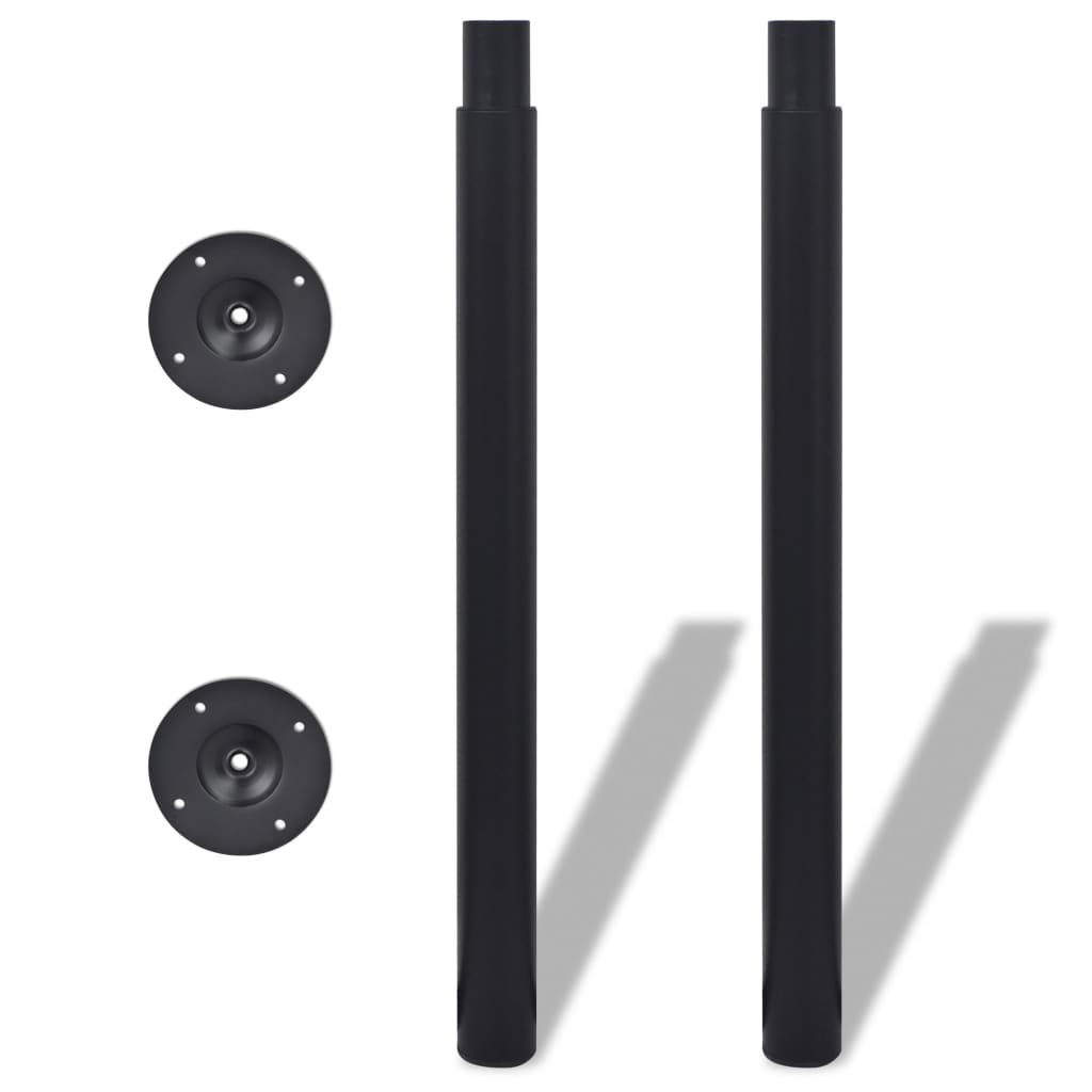 Tafelpoten telescopisch 4 st 710-1100 mm zwart is nu te koop bij PeponiXL, paradijselijk wonen!
