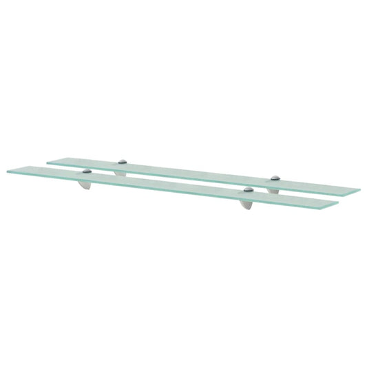 Schappen zwevend 2 st 100x20 cm 8 mm glas is nu te koop bij PeponiXL, paradijselijk wonen!
