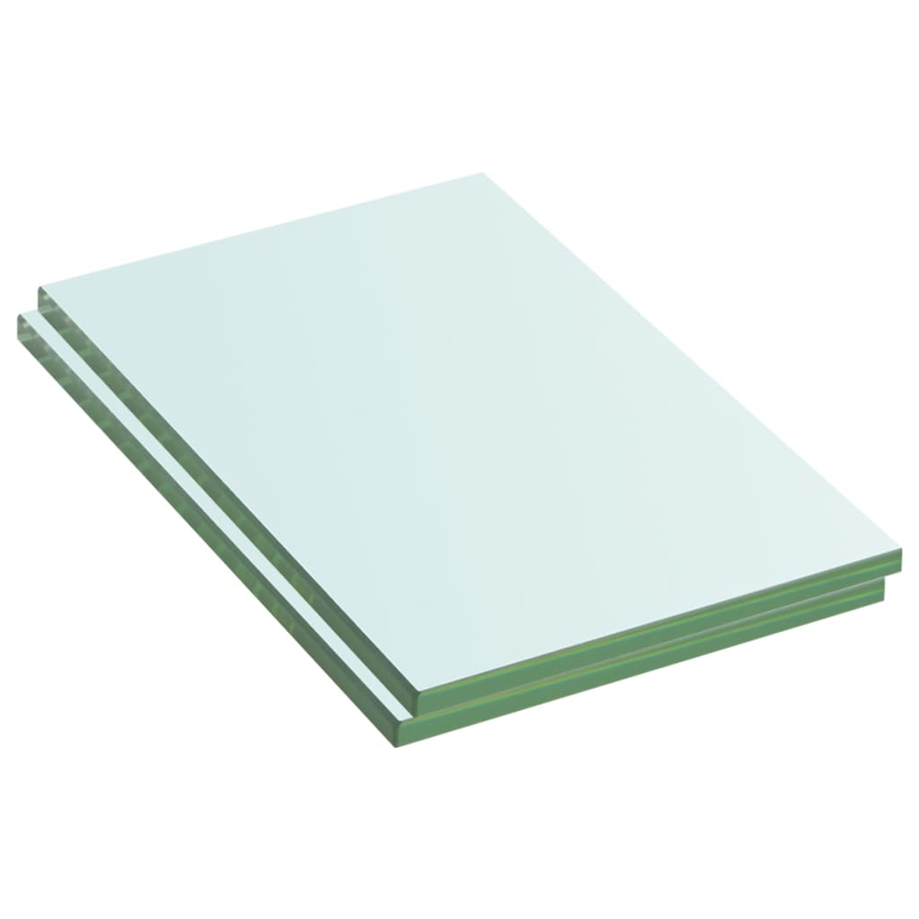 Schappen 2 st 20x12 cm glas transparant is nu te koop bij PeponiXL, paradijselijk wonen!