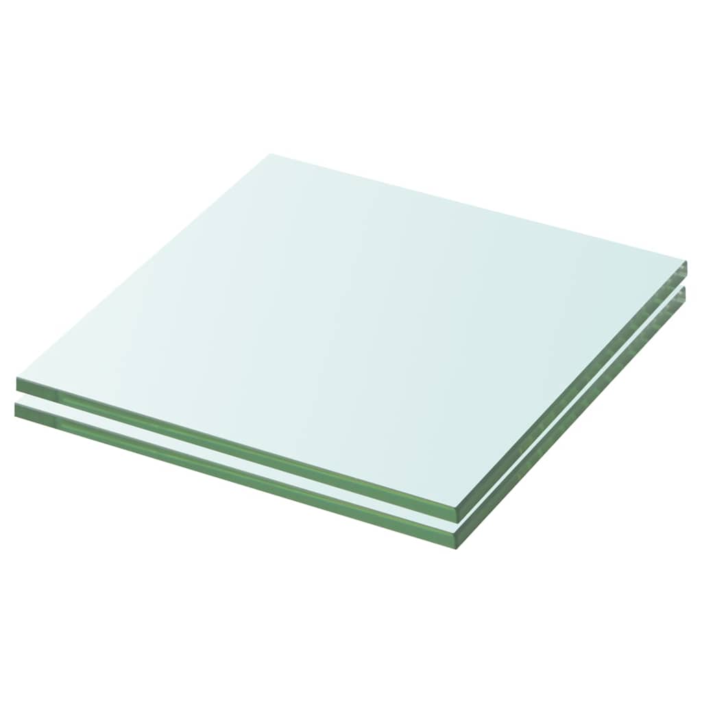 Schappen 2 st 20x15 cm glas transparant is nu te koop bij PeponiXL, paradijselijk wonen!