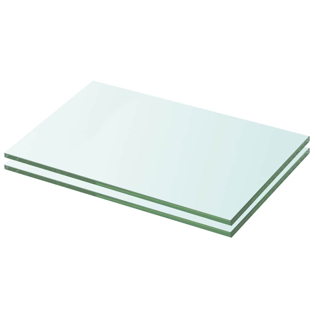 Schappen 2 st 20x25 cm glas transparant is nu te koop bij PeponiXL, paradijselijk wonen!