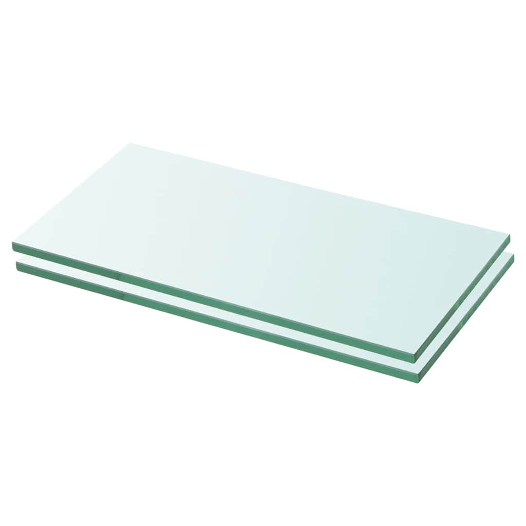 Schappen 2 st 20x30 cm glas transparant is nu te koop bij PeponiXL, paradijselijk wonen!