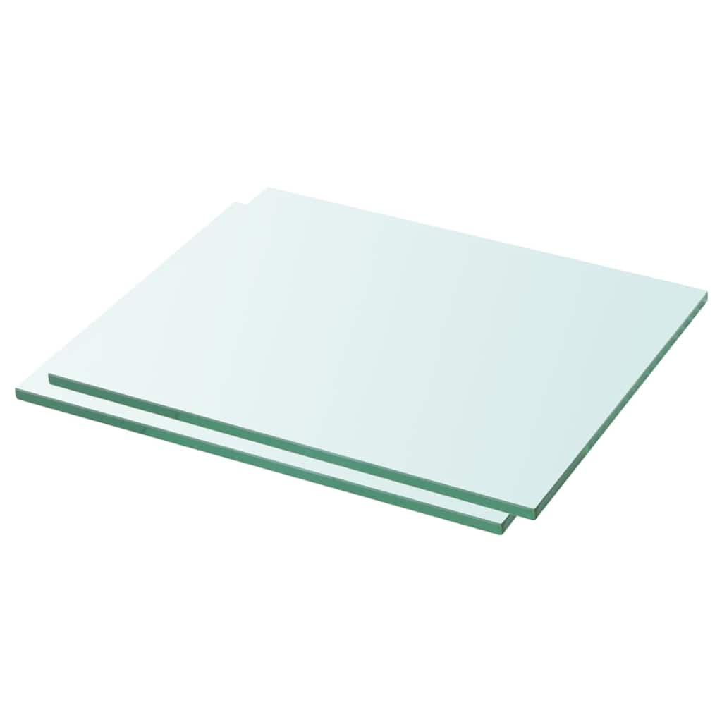 Schappen 2 st 30x20 cm glas transparant is nu te koop bij PeponiXL, paradijselijk wonen!