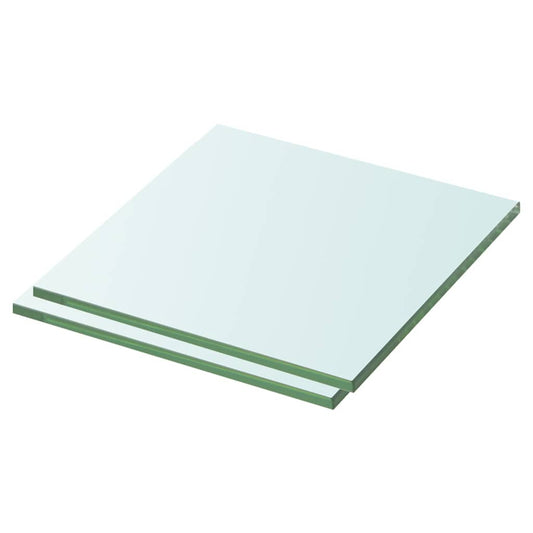 Schappen 2 st 30x30 cm glas transparant is nu te koop bij PeponiXL, paradijselijk wonen!
