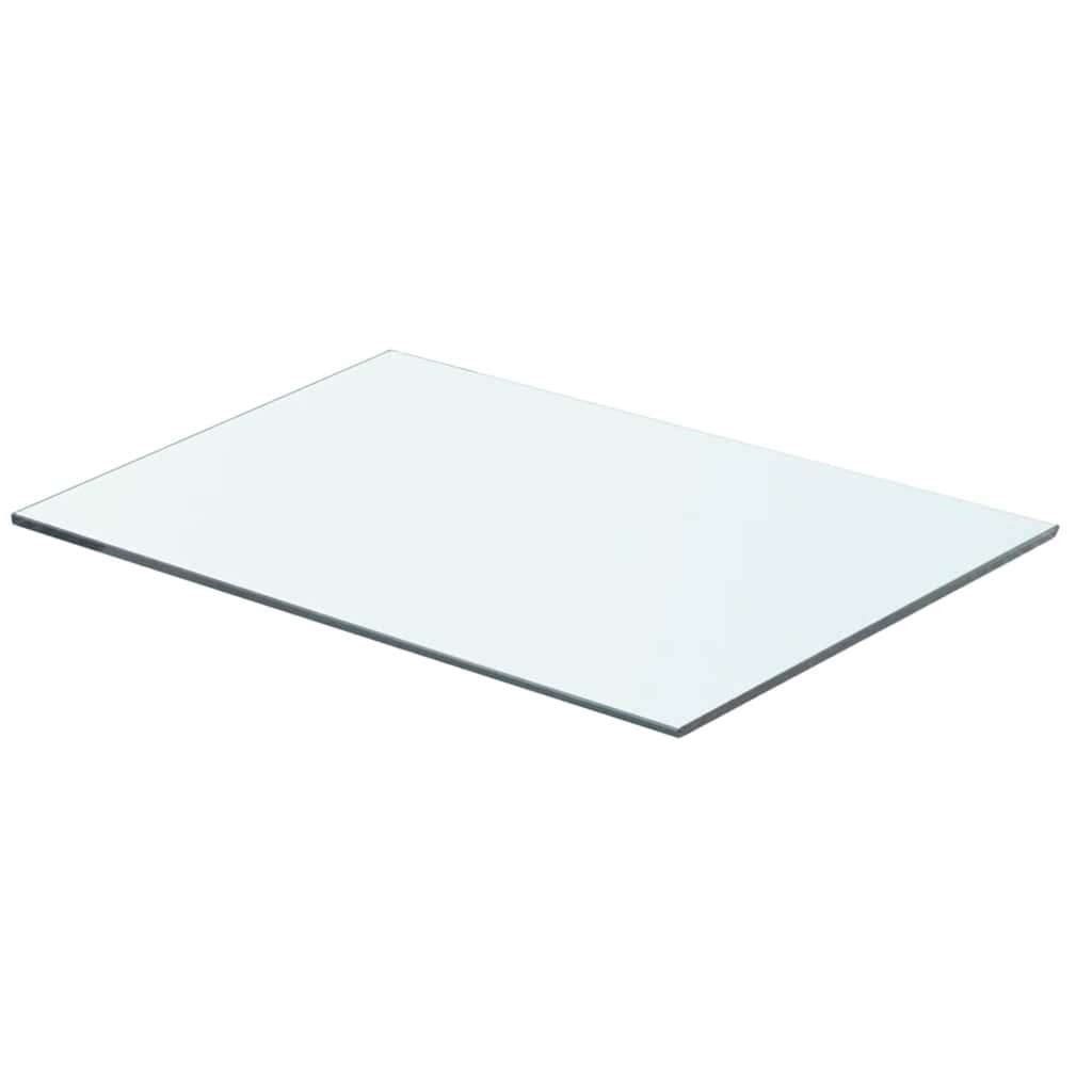 Schappen 2 st 50x30 cm glas transparant is nu te koop bij PeponiXL, paradijselijk wonen!