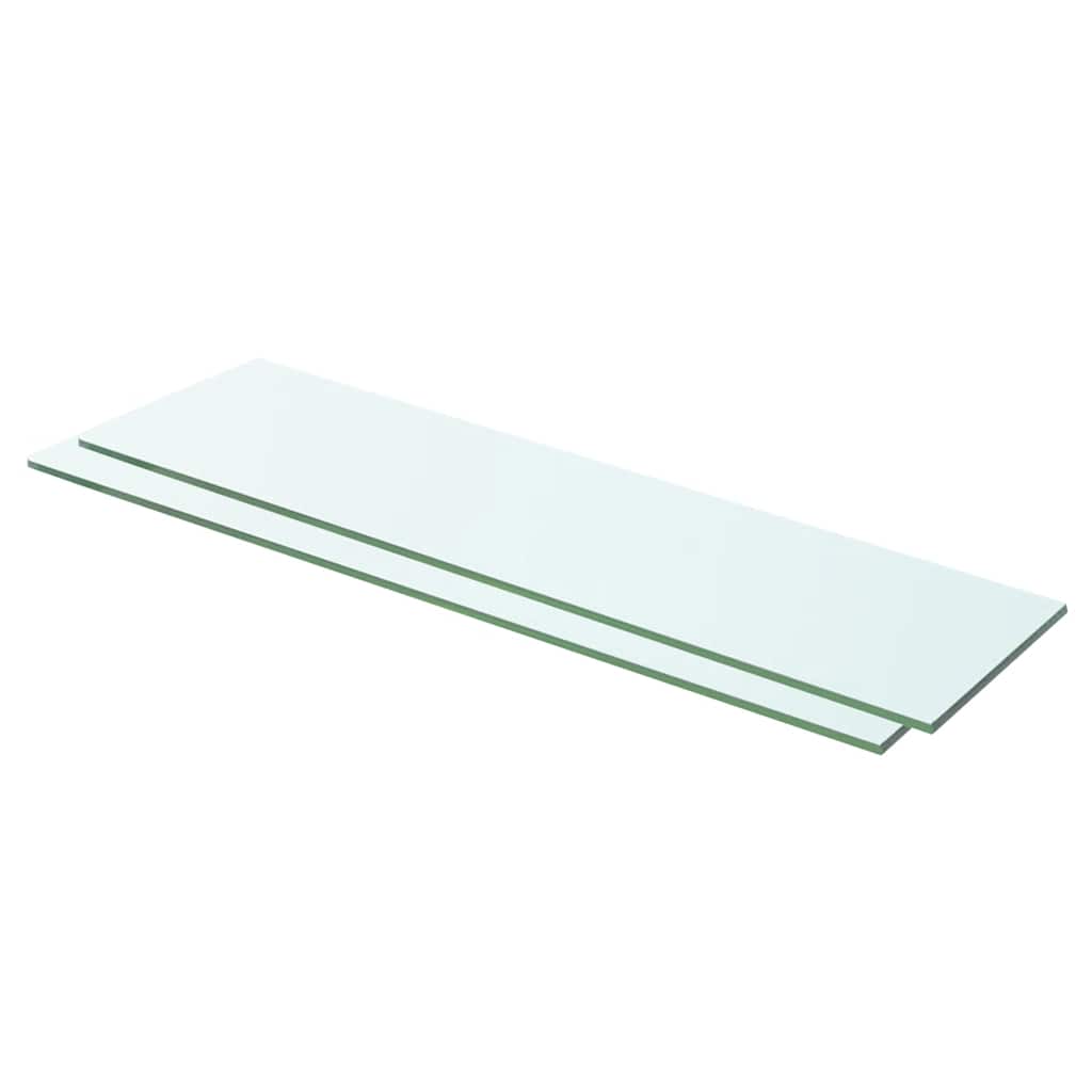 Schappen 2 st 60x12 cm glas transparant is nu te koop bij PeponiXL, paradijselijk wonen!