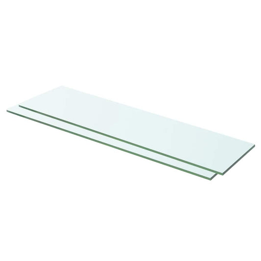 Schappen 2 st 60x12 cm glas transparant is nu te koop bij PeponiXL, paradijselijk wonen!
