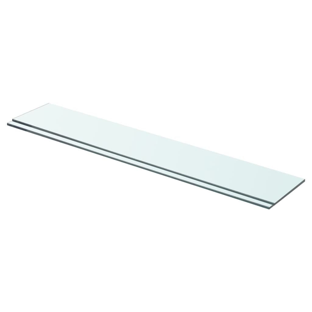 Schappen 2 st 70x12 cm glas transparant is nu te koop bij PeponiXL, paradijselijk wonen!