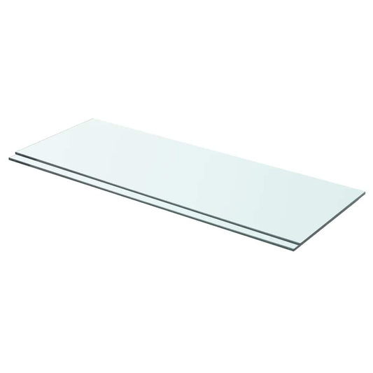 Schappen 2 st 70x25 cm glas transparant is nu te koop bij PeponiXL, paradijselijk wonen!