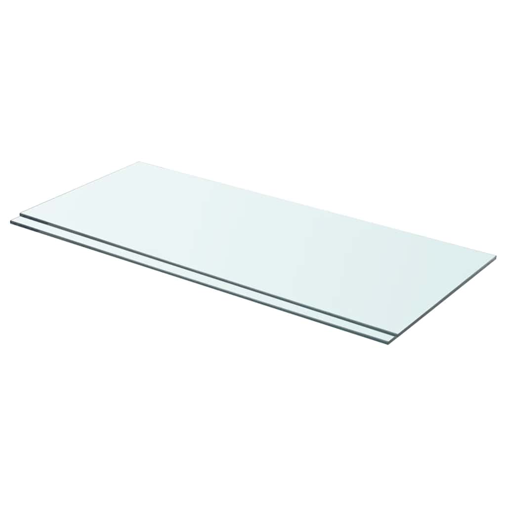 Schappen 2 st 70x30 cm glas transparant is nu te koop bij PeponiXL, paradijselijk wonen!