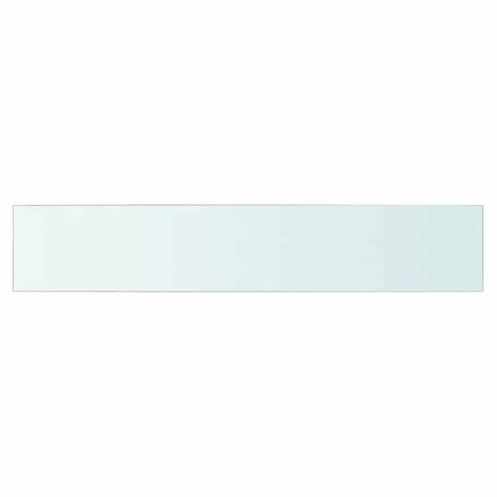 Schappen 2 st 80x15 cm glas transparant is nu te koop bij PeponiXL, paradijselijk wonen!
