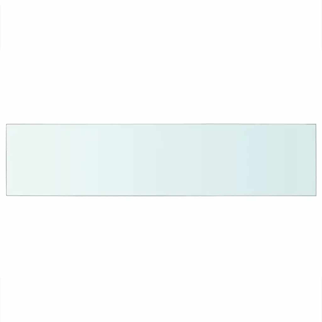 Schappen 2 st 110x25 cm glas transparant is nu te koop bij PeponiXL, paradijselijk wonen!