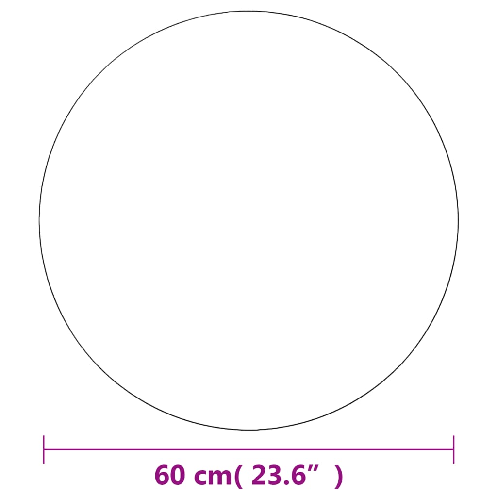 Wandspiegels 2 st rond 60 cm glas is nu te koop bij PeponiXL, paradijselijk wonen!