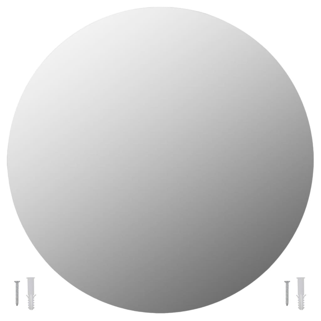 Wandspiegels 2 st rond 70 cm glas is nu te koop bij PeponiXL, paradijselijk wonen!