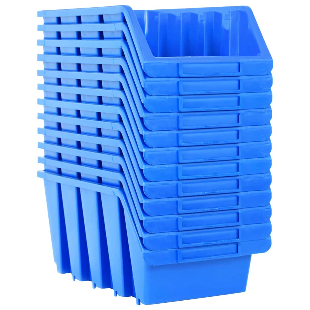 Stapelbakken 14 st kunststof blauw is nu te koop bij PeponiXL, paradijselijk wonen!