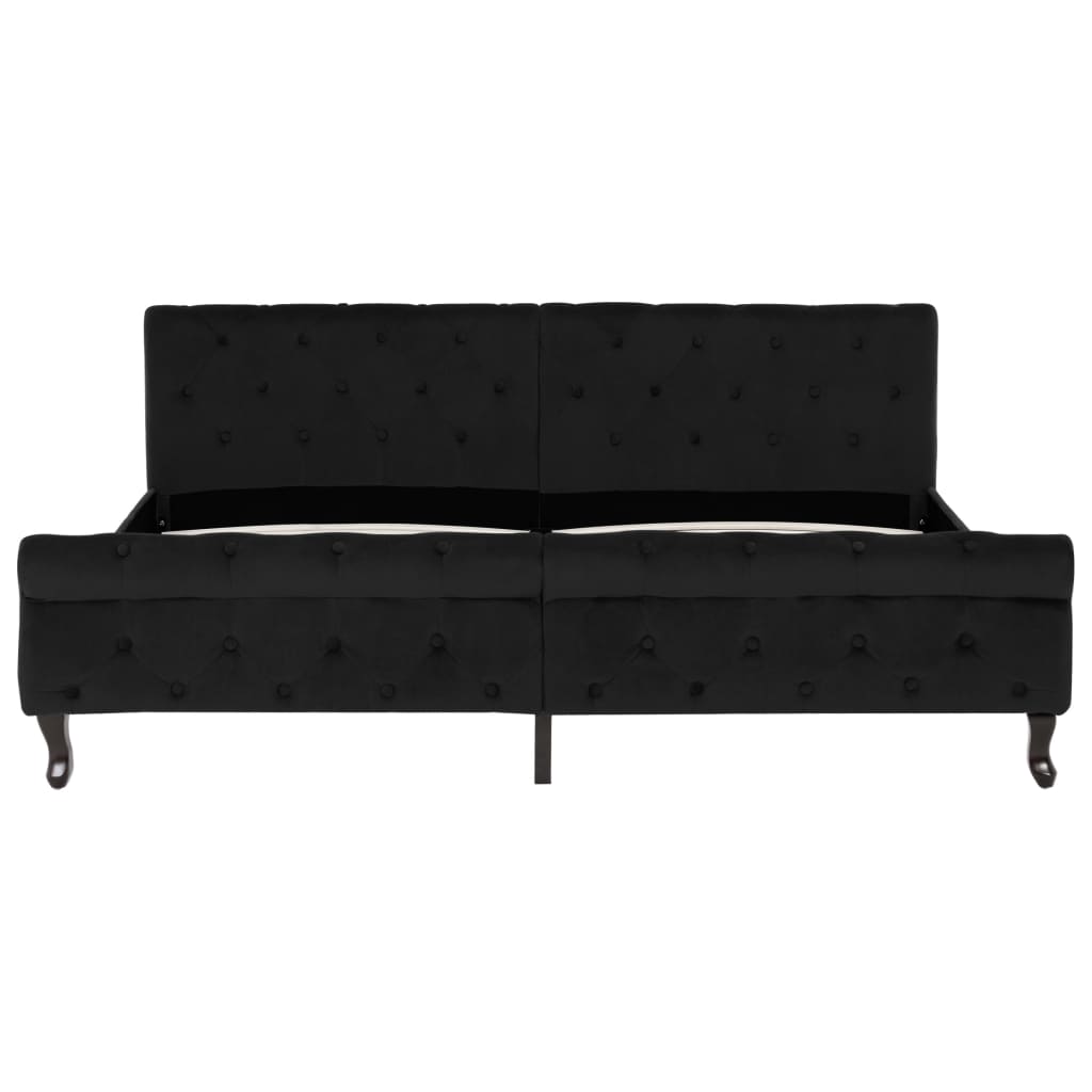 Bedframe fluweel zwart 180x200 cm is nu te koop bij PeponiXL, paradijselijk wonen!