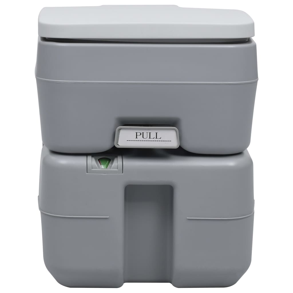 Kampeertoilet draagbaar 20 + 10 L grijs is nu te koop bij PeponiXL, paradijselijk wonen!