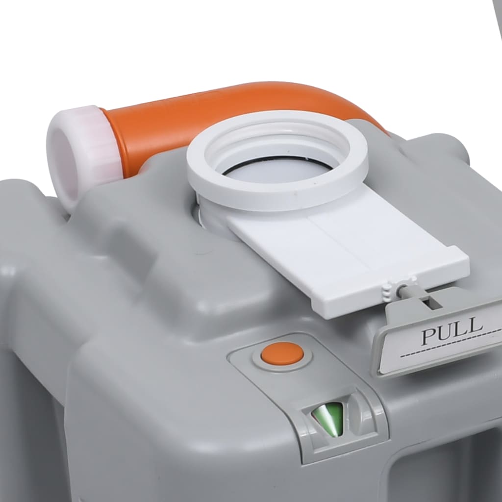 Kampeertoilet draagbaar 20 + 10 L grijs is nu te koop bij PeponiXL, paradijselijk wonen!