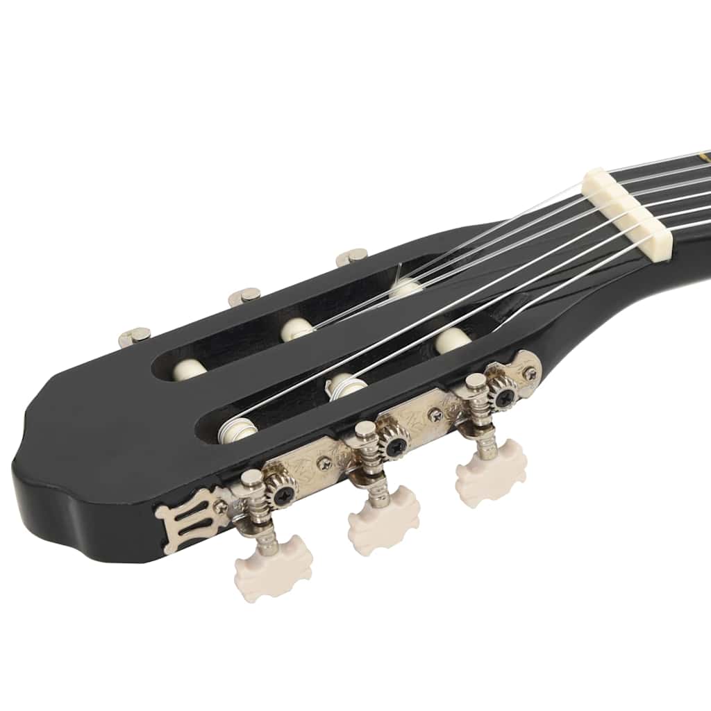 Gitaar klassiek beginner 4/4 39" lindenhout zwart is nu te koop bij PeponiXL, paradijselijk wonen!