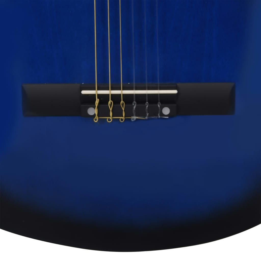 8-delige Gitaarset klassiek beginner 3/4 36" blauw is nu te koop bij PeponiXL, paradijselijk wonen!