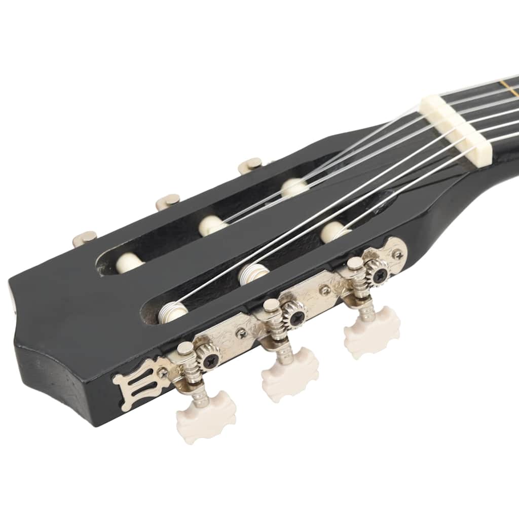 Gitaar klassiek beginner en kinderen 3/4 36" zwart is nu te koop bij PeponiXL, paradijselijk wonen!