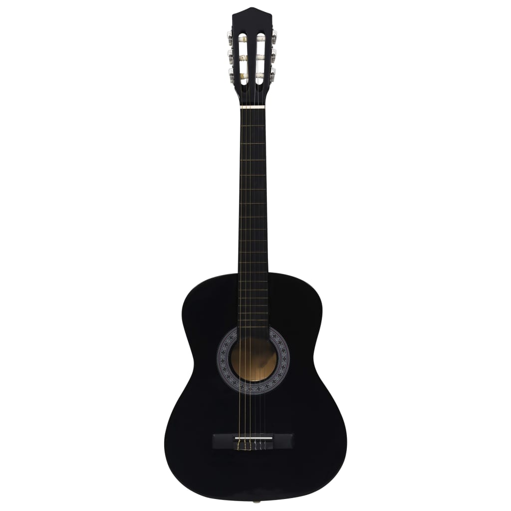 8-delige Gitaarset klassiek beginner 3/4 36" zwart is nu te koop bij PeponiXL, paradijselijk wonen!