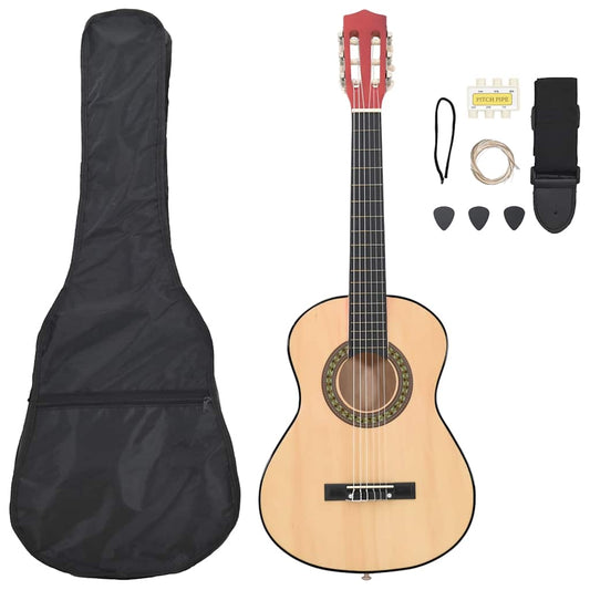 8-delige Gitaarset klassiek kinderen en beginner 1/2 34" is nu te koop bij PeponiXL, paradijselijk wonen!