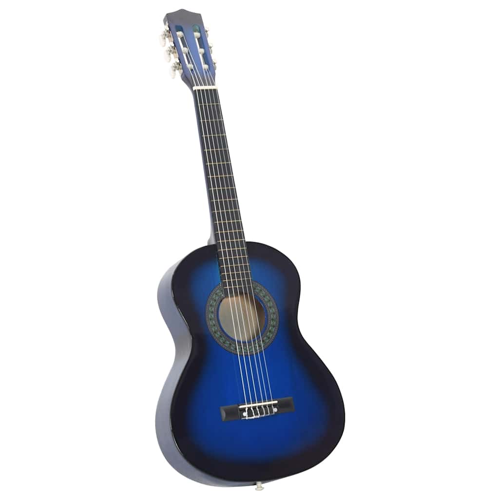 Gitaar klassiek beginner en kinderen 1/2 34" blauw is nu te koop bij PeponiXL, paradijselijk wonen!