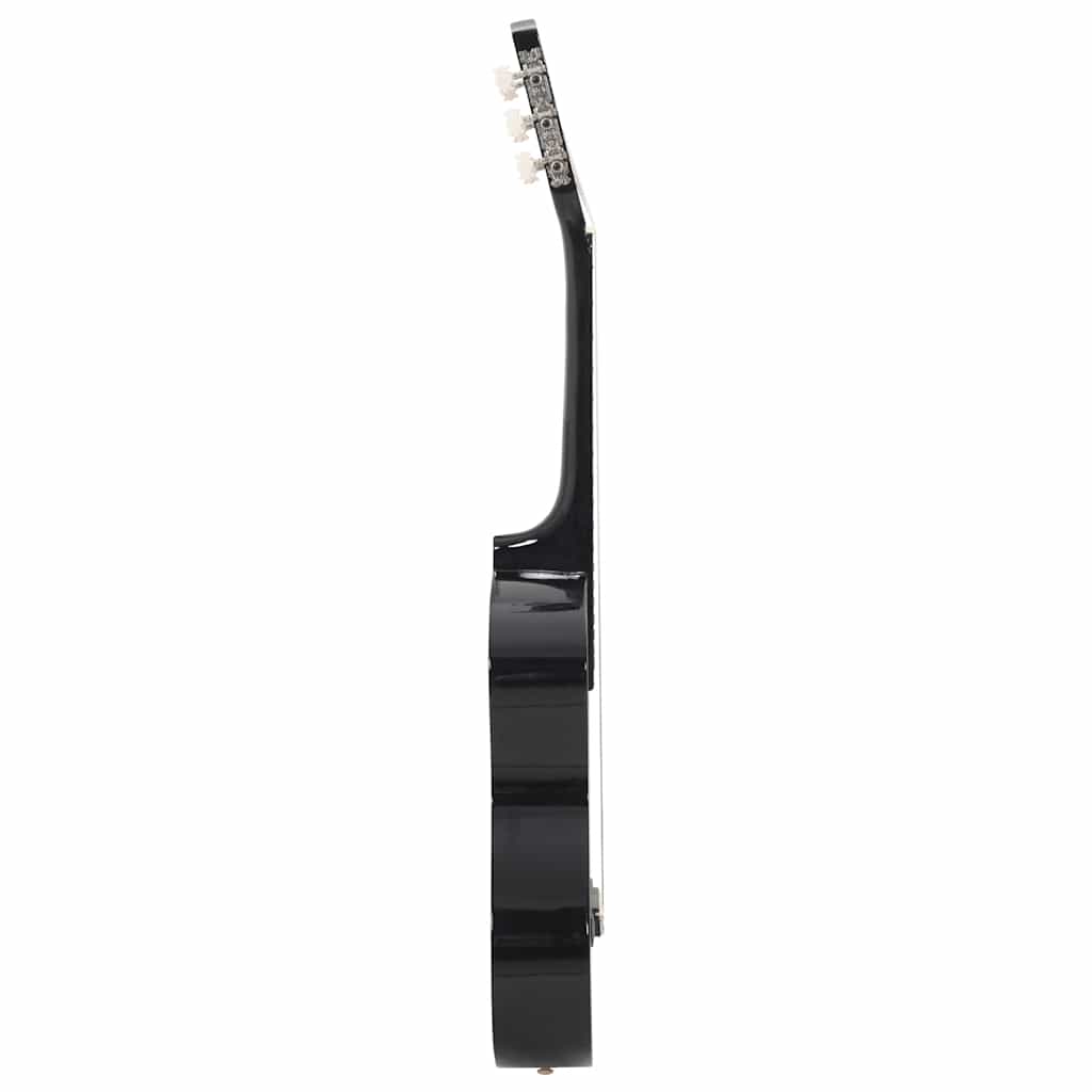 Gitaar klassiek beginner en kinderen 1/2 34" zwart is nu te koop bij PeponiXL, paradijselijk wonen!