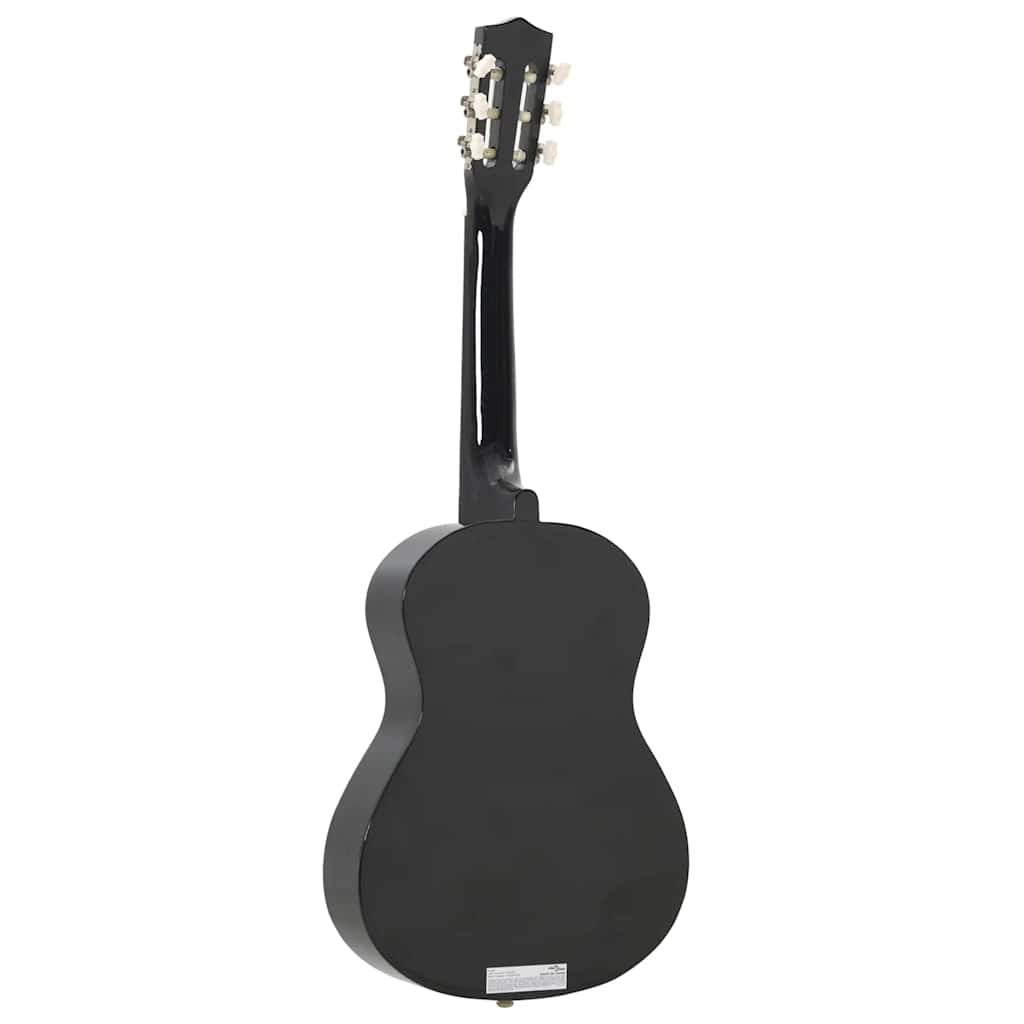 Gitaar klassiek beginner en kinderen 1/2 34" zwart is nu te koop bij PeponiXL, paradijselijk wonen!
