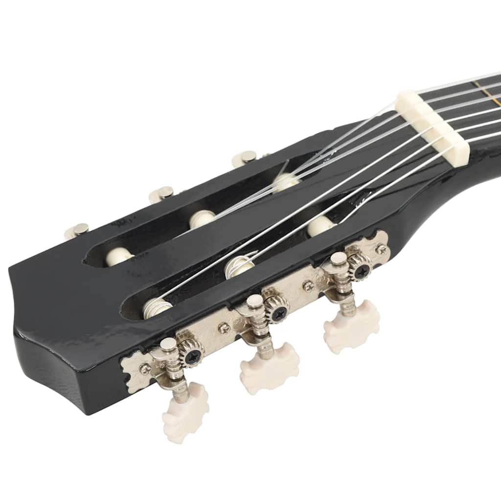 Gitaar klassiek beginner en kinderen 1/2 34" zwart is nu te koop bij PeponiXL, paradijselijk wonen!